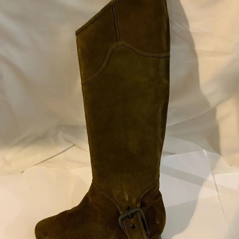 LOLA CRUZ Espana Brown  Suede Tall Boots, EU 37